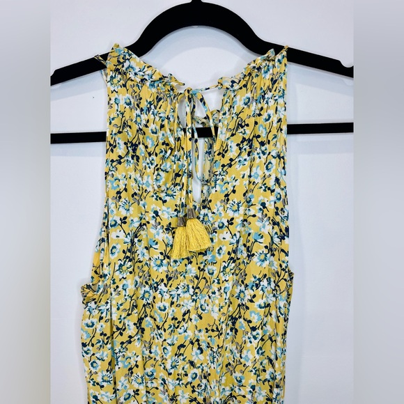 RAMY BROOK • Women’s Silk Yellow Blue Floral Mini Dress Small NWOT - Picture 9 of 11